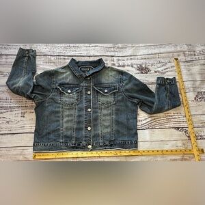 Women’s Rockin’ C Distressed Denim Jacket